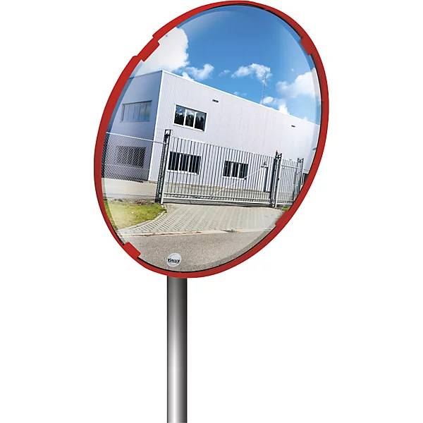 Mehrzweckspiegel 2 Richtungen rund Ø 400 mm Rahmen rot P.A.S.®. 85955049 859550 49-1