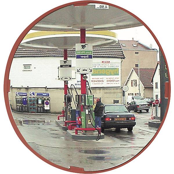 Mehrzweckspiegel 2 Richtungen rund Ø 600 mm Rahmen rot P.A.S.®. 85957349 859573 49