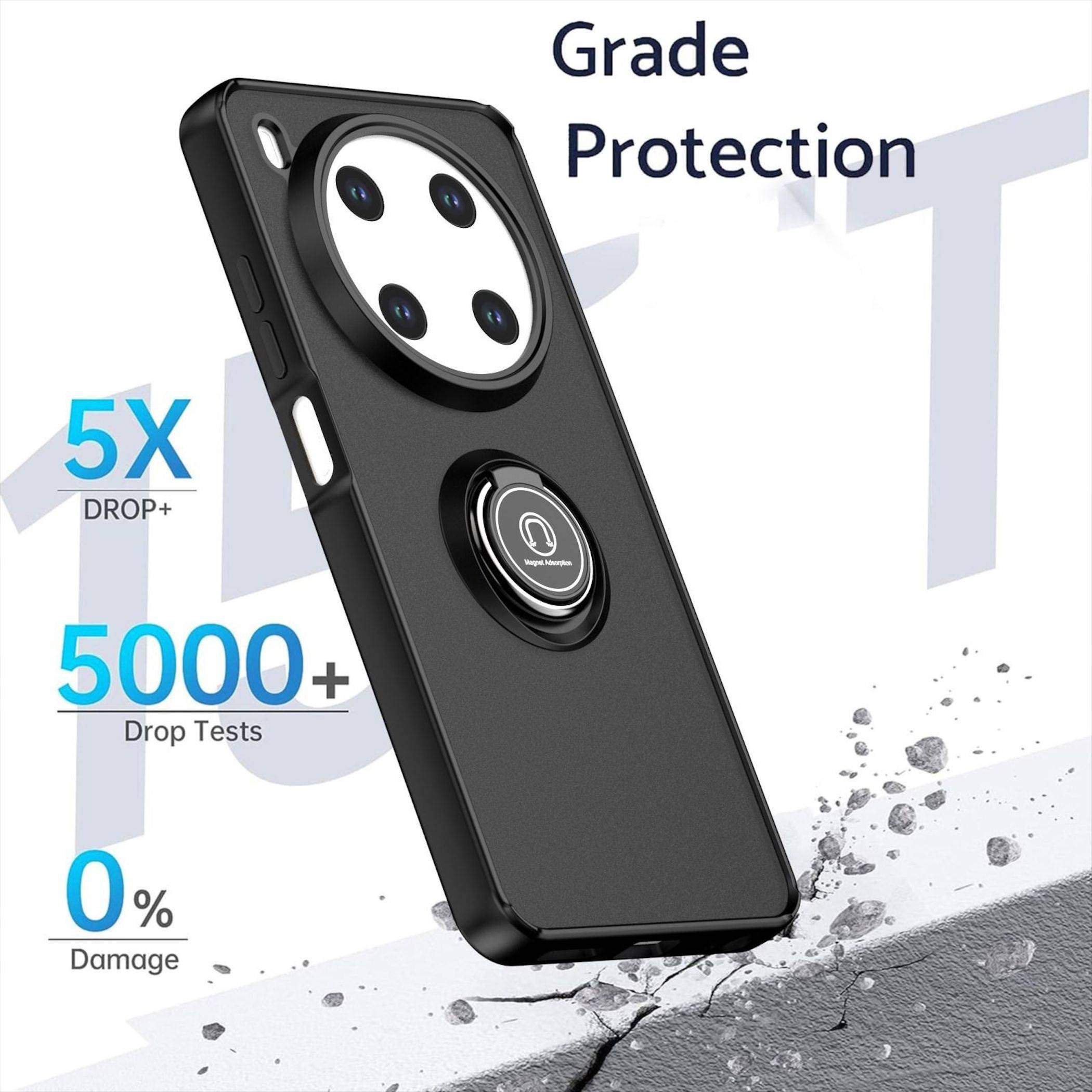 Für ZTE Blade V70 Max Q Shadow Series Design TPU + PC Schutz Hülle Schwarz-2