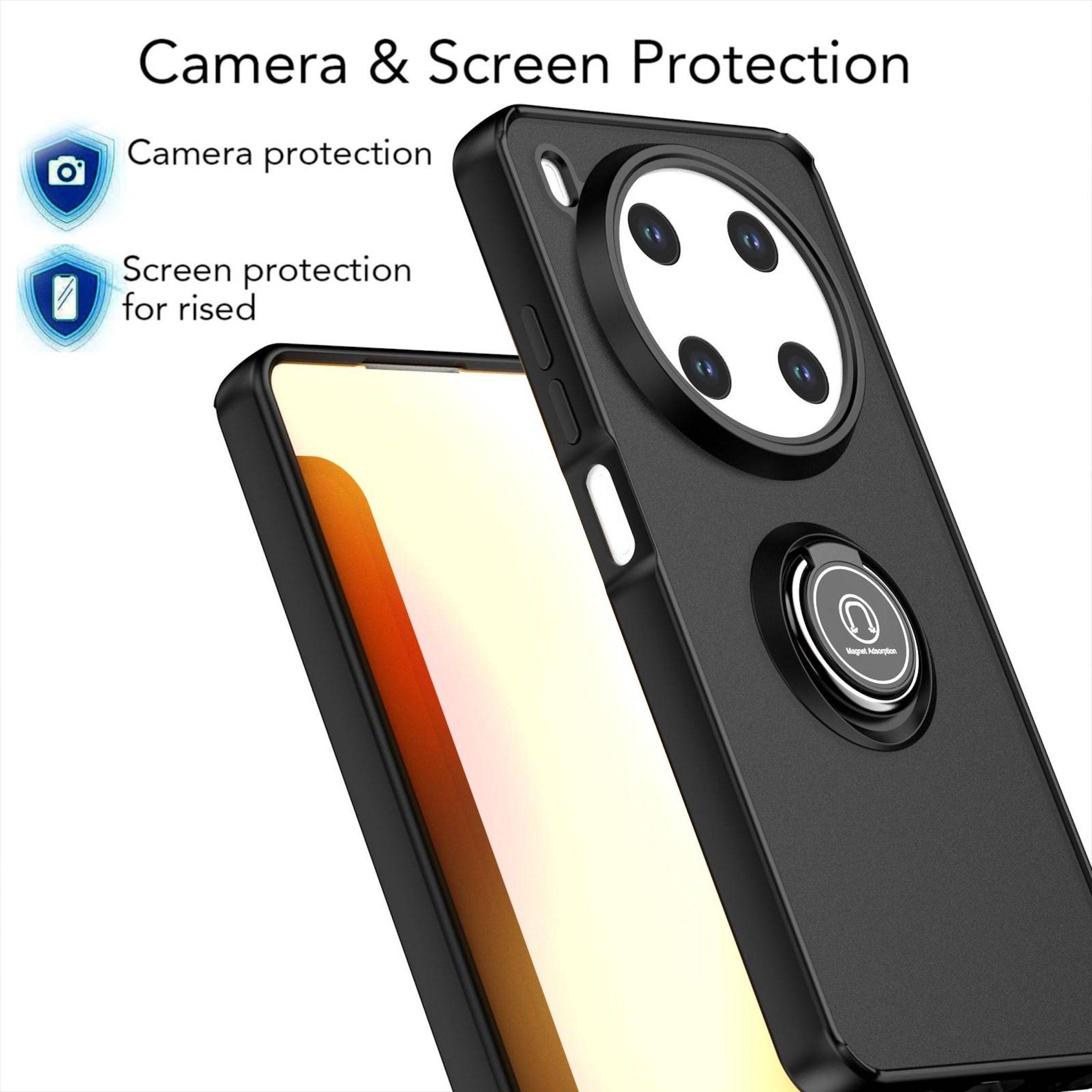 Für ZTE Blade V70 Max Q Shadow Series Design TPU + PC Schutz Hülle Schwarz-3