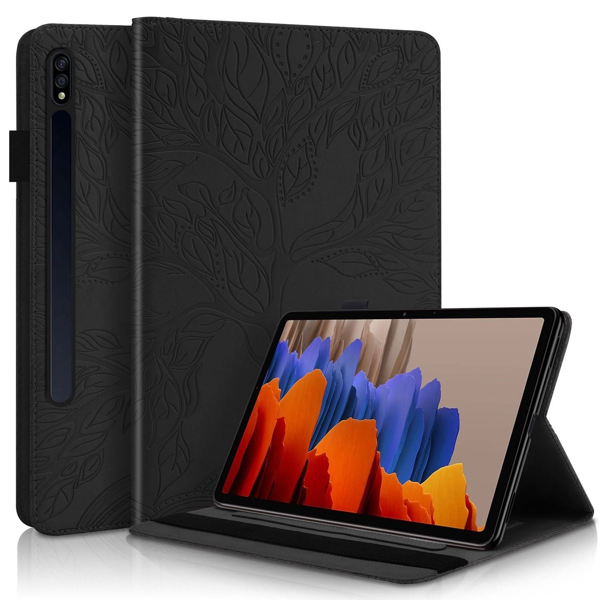 Für Samsung Galaxy Tab S10 Lite / S10 FE Kunstleder Tasche Schwarz-0