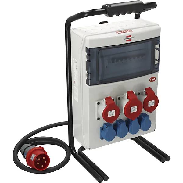 Tragbarer Stromverteiler Typ B FI Kabellänge 2 m Kabeltyp H07RN-F5G 60 mm². 85868049 858680 49