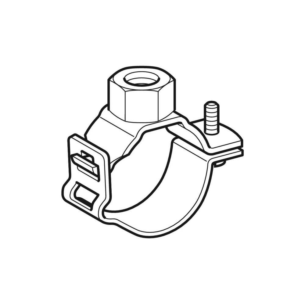 Geberit Fixpunktschelle G3/4 x d160mm verzinkt mit Muffe 369842, 1 Stk.-2