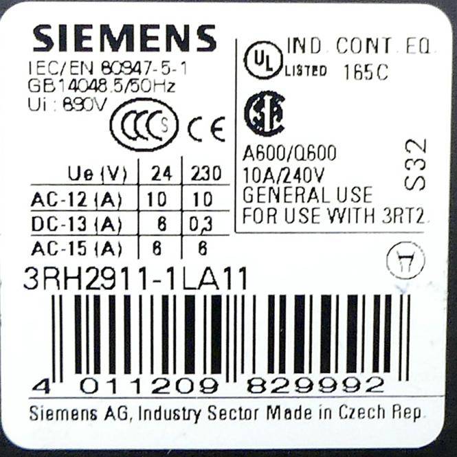 Siemens Hilfsschalter (3RH2911-1LA11)-2