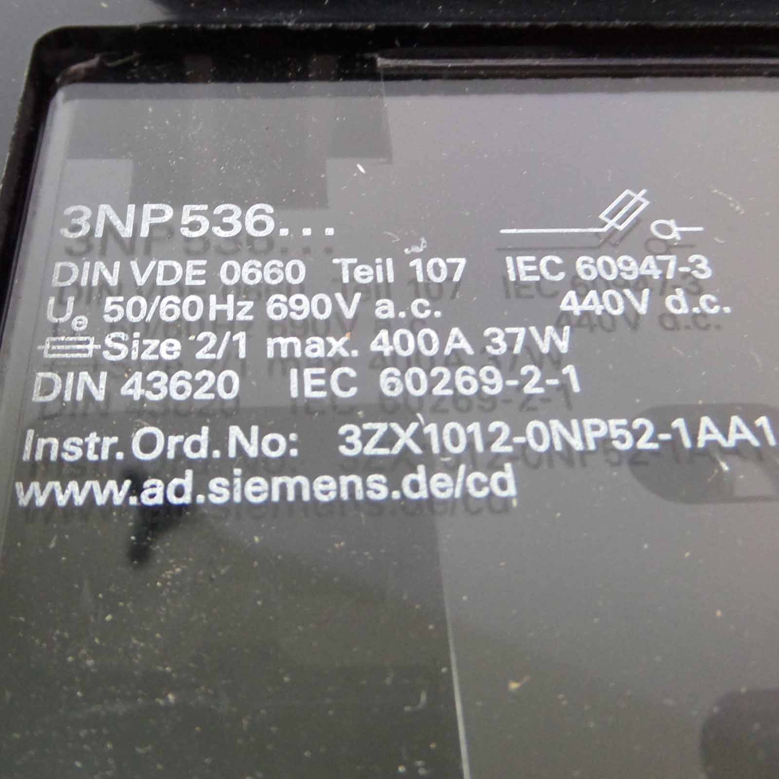 Siemens Sicherungs-Lasttrennschalter 3NP5360-0CA00 OVP-1