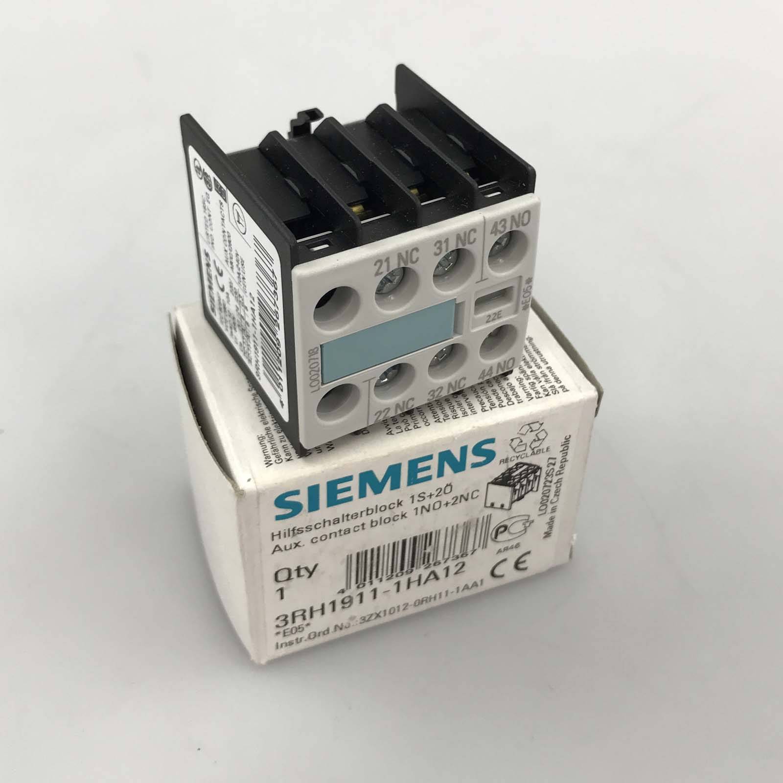 Siemens Hilfsschalterblock 3RH1911-1HA12 OVP-0