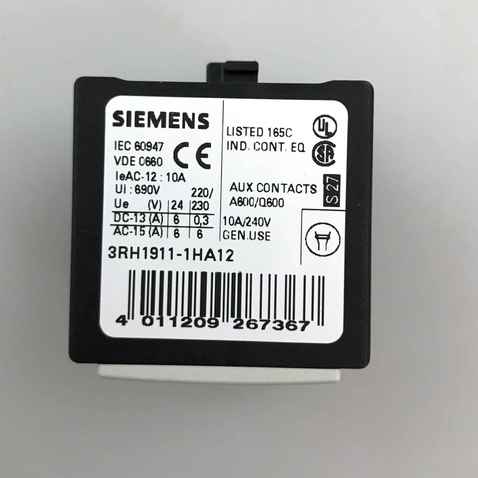 Siemens Hilfsschalterblock 3RH1911-1HA12 OVP-1