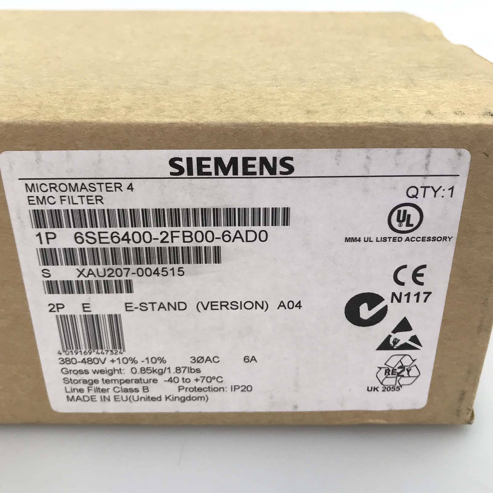 Siemens Micromaster 4 EMC Filter 6SE6400-2FB00-6AD0 OVP-3