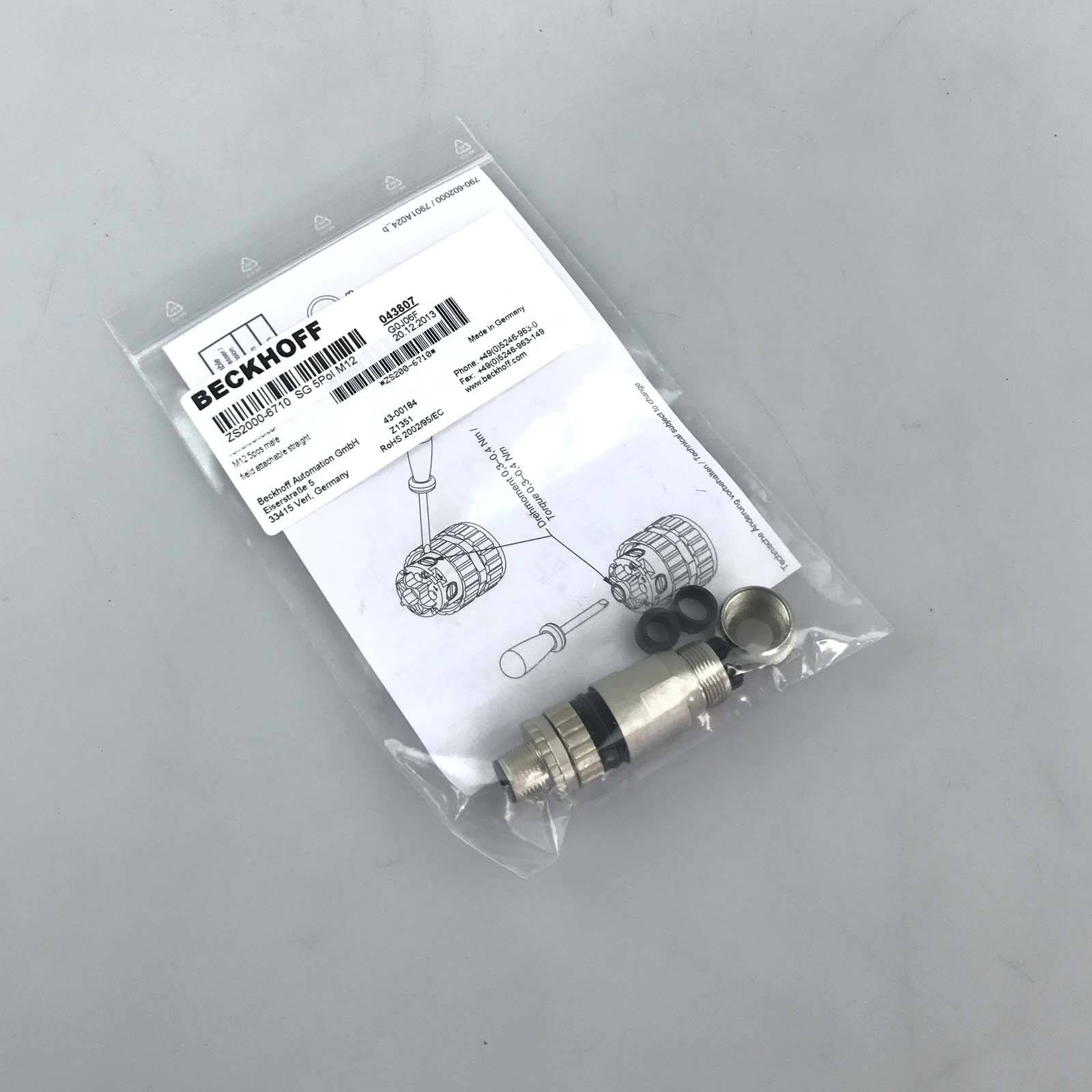 Beckhoff ZS2000-6710, M12-Stecker feldkonfektionierbar, Sensor, IP67, geschirmt-3