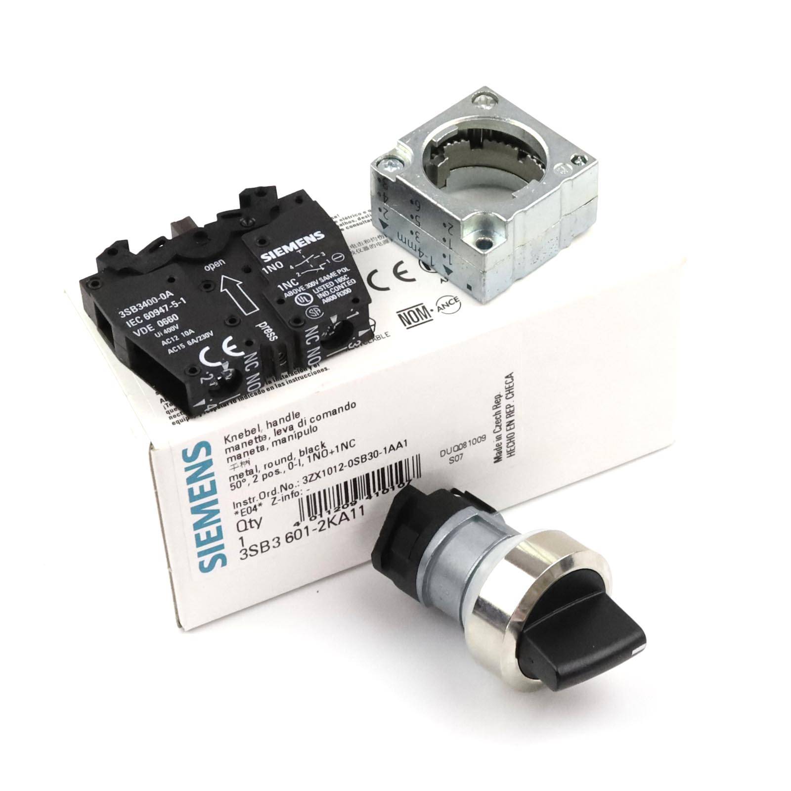 Siemens Knebelschalter 3SB3 601-2KA11 OVP-0