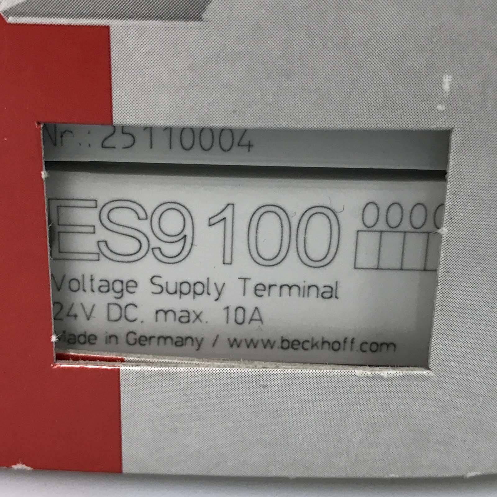 Beckhoff Potenzialeinspeiseklemme ES9100 OVP-2
