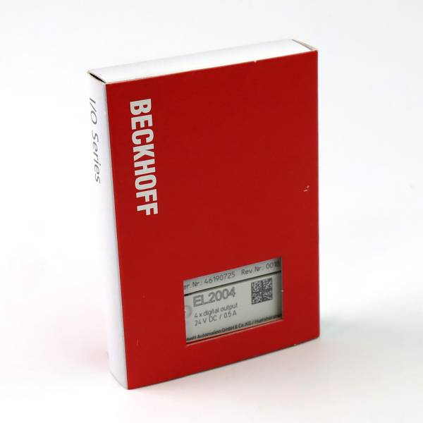 Beckhoff EL2004, EtherCAT-Klemme, 4-Kanal-Digital-Ausgang, 24V DC, 0,5A