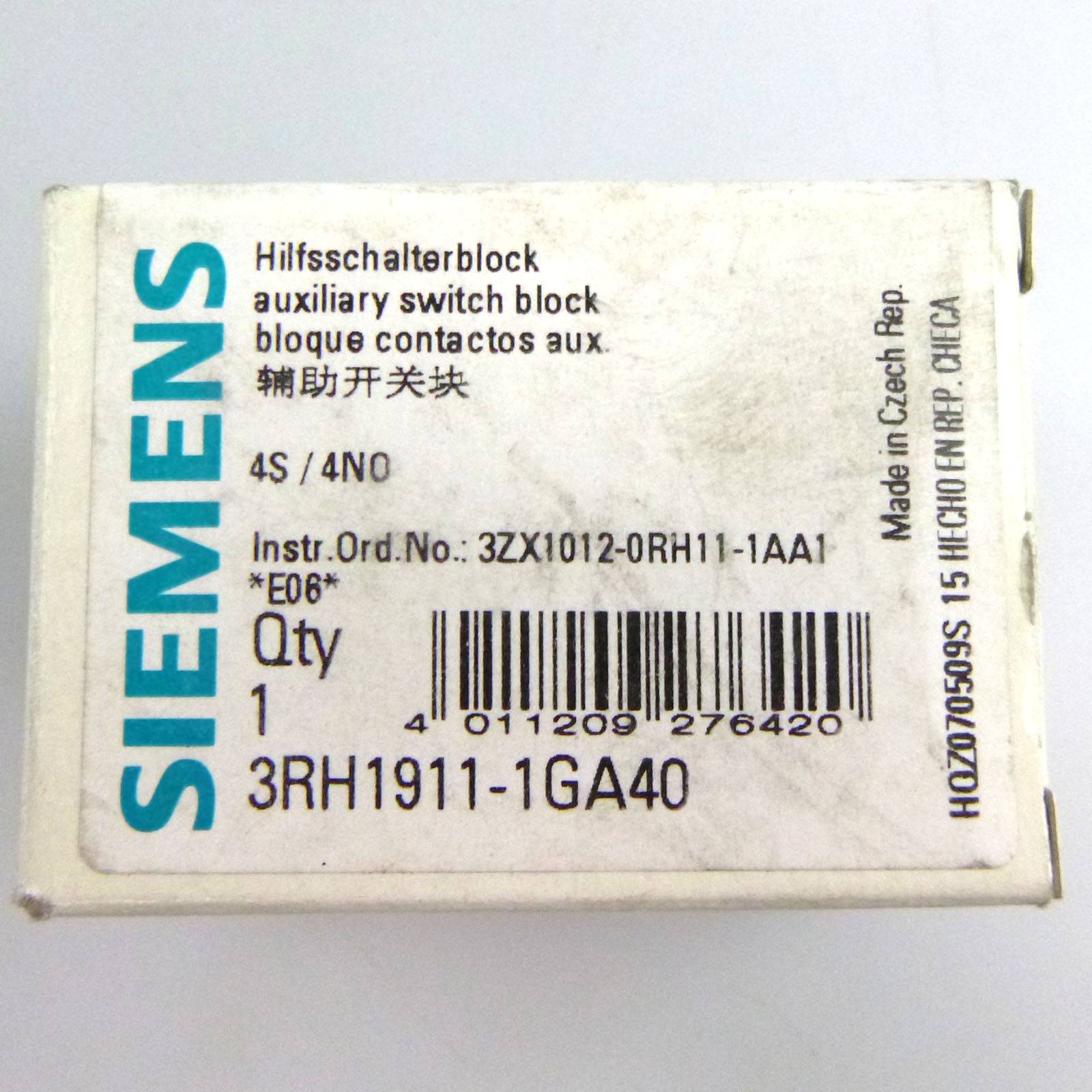 Siemens Hilfsschalterblock 4S 3RH1911-1GA40 ( 3RH1 911-1GA40 )-2