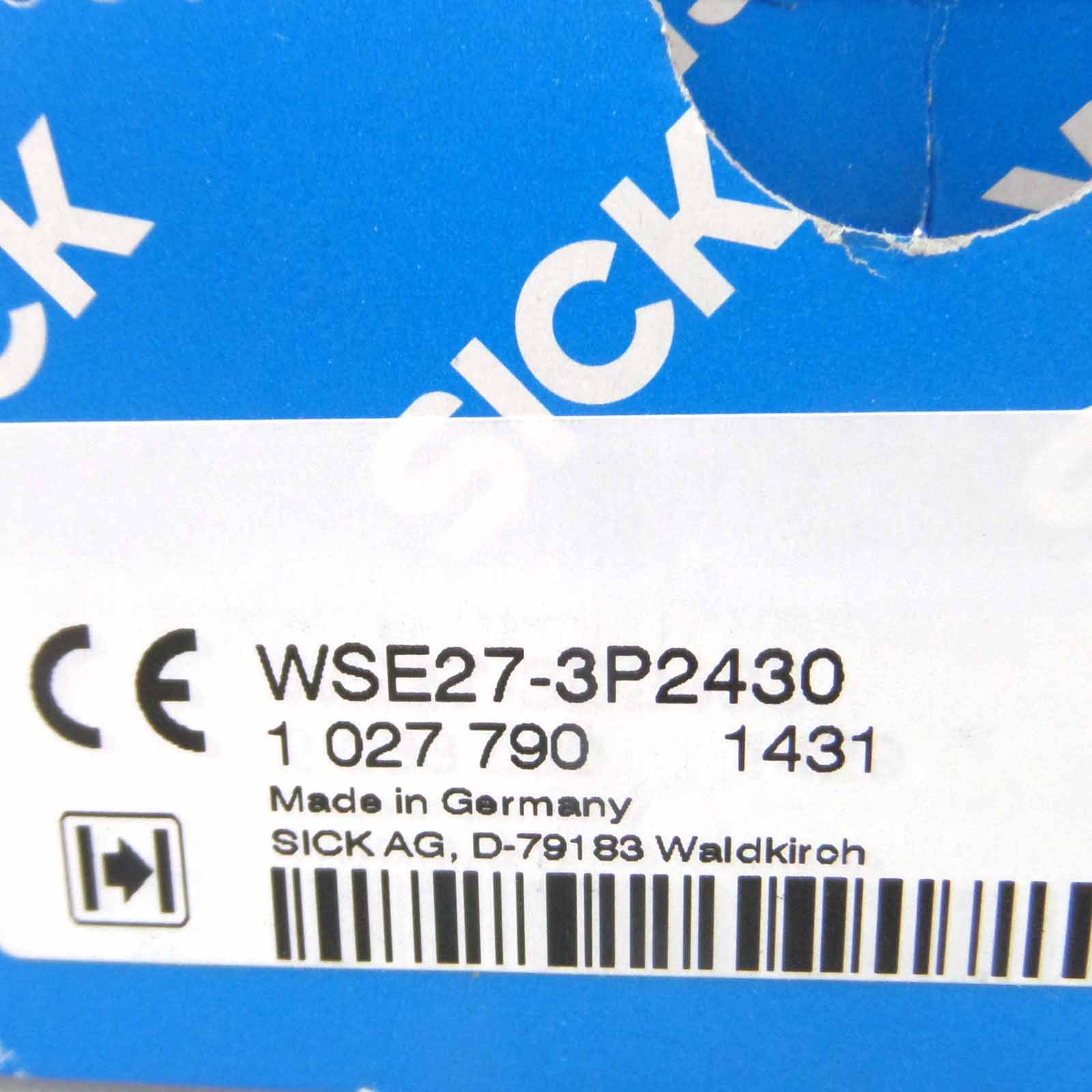 SICK Einweg-Lichtschranke WSE27-3P2430 1027790 OVP-2