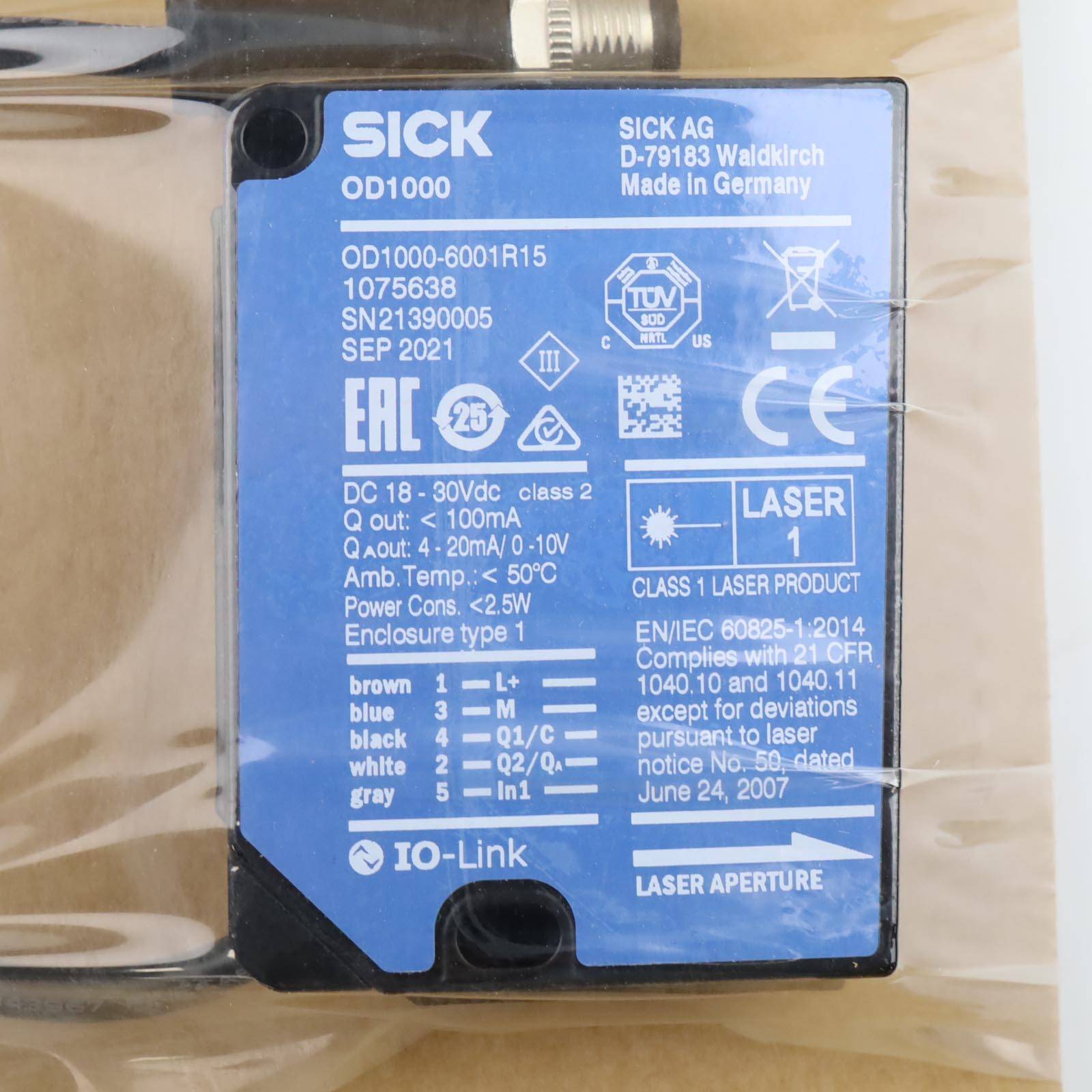 SICK Distanzsensor OD1000-6001R15 1075638 OVP-2