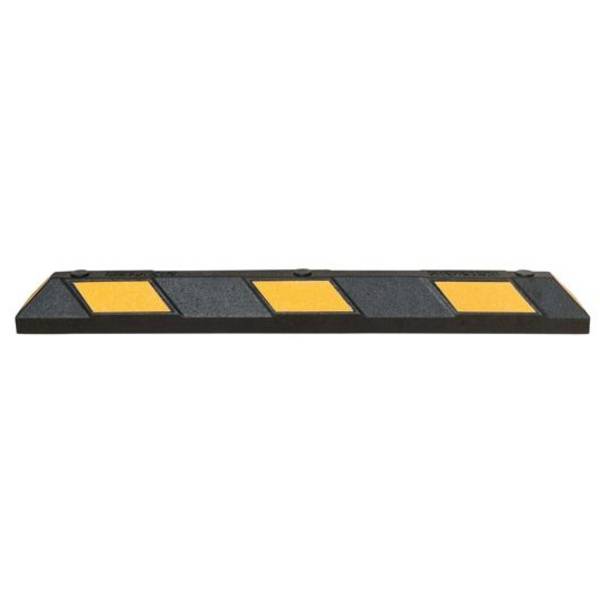 Radstopp Park-AID®, Recyclinggummi, schwarz/gelb, Länge 1200 mm