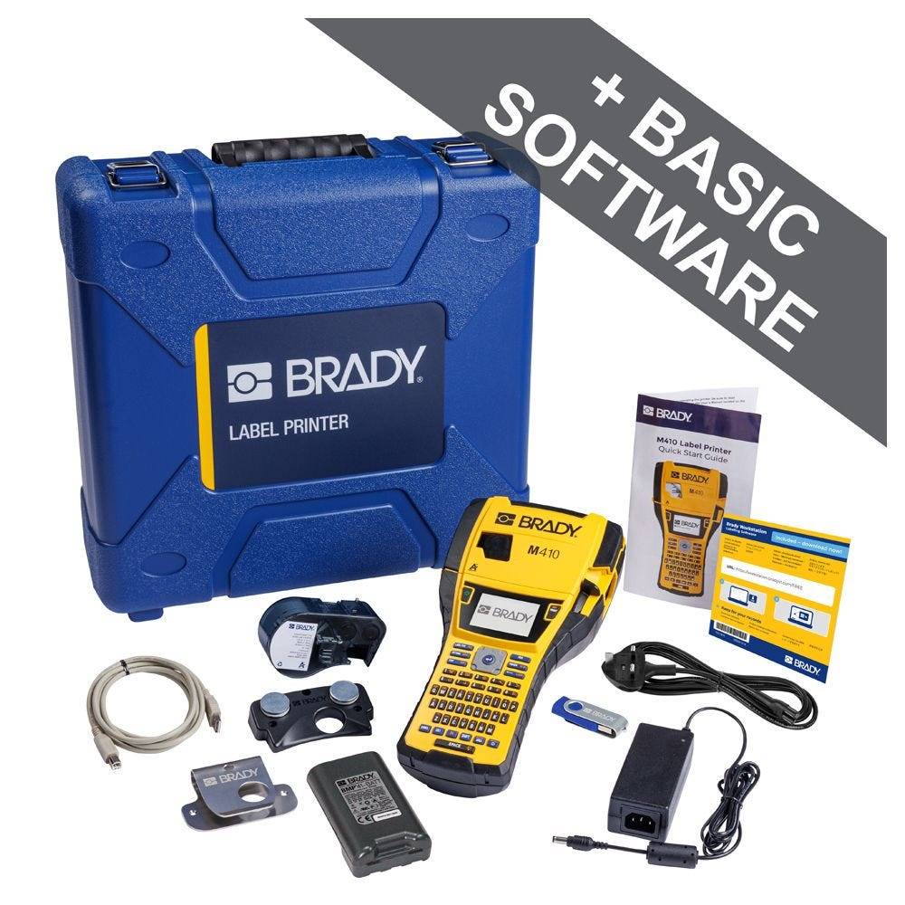 Mobiler Etikettendrucker Brady M410, Starter Set-0