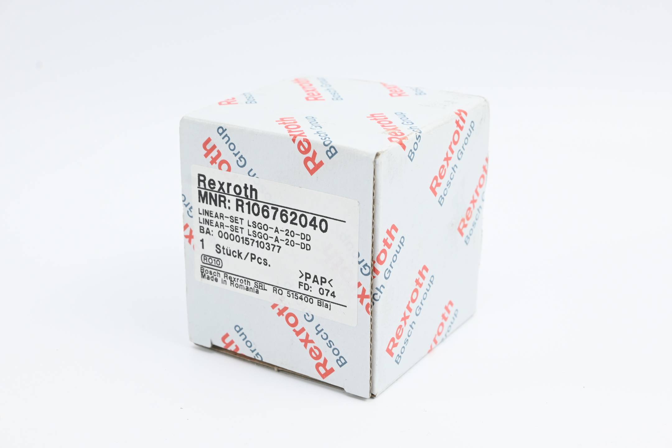 BOSCH REXROTH LSGO-A-20-DD, Linear-Set (Stahl), O-A-20, Mit zwei Dichtungen, R106762040