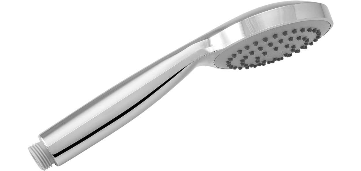 ASW Riviera Handbrause 1‑strahlig, verchromt, Duschkopf Ø 100 mm, Antikalkeinsatz, Anschluss G ½
