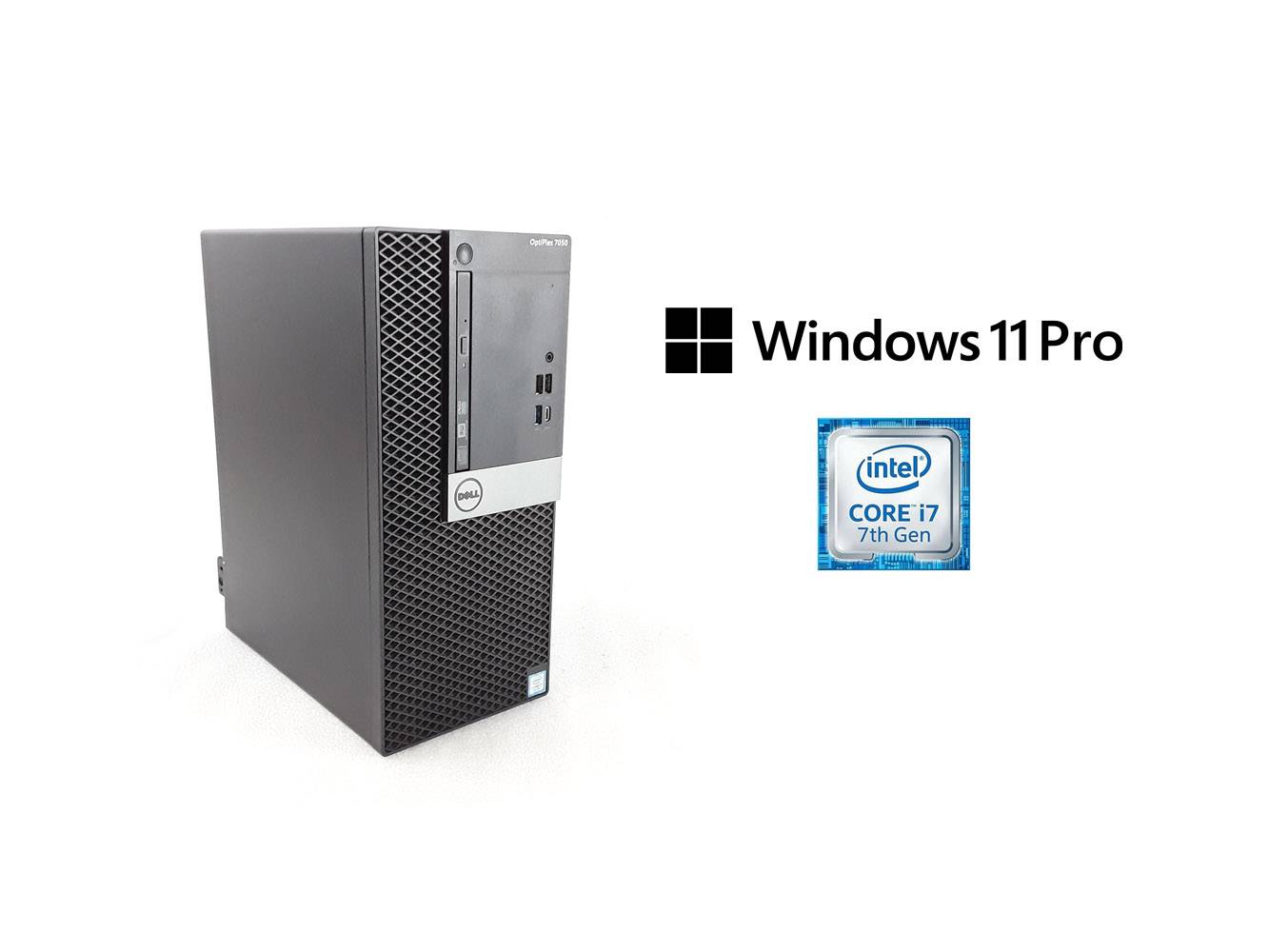 Dell OptiPlex 7050 MT i7-7700 4C/8T 8GB DDR4 RAM 256GB SSD Win11Pro - Refurbished A--0