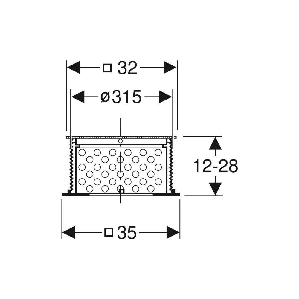 Geberit Pluvia, Zusatzset, begehbar, Light, 359504, 1 Stk.-3