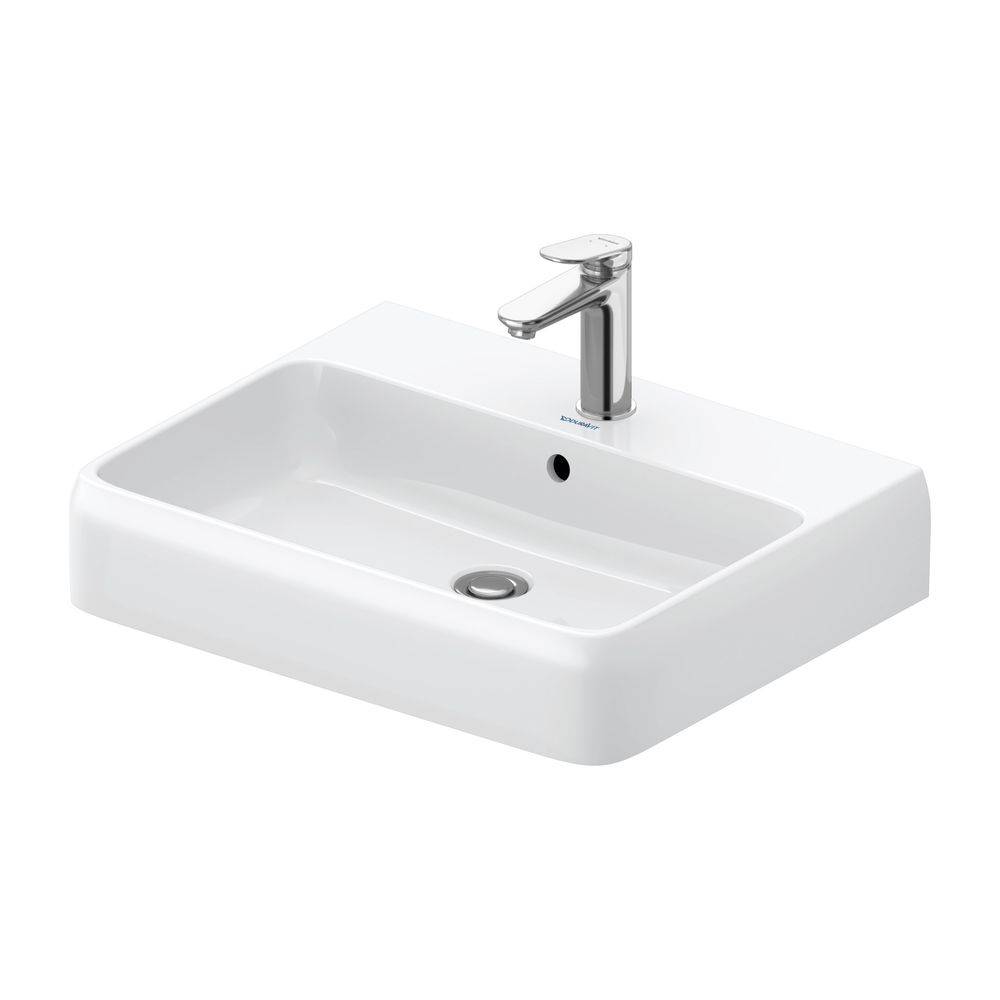 Duravit Aufsatzwaschtisch QATEGO 600x470mm geschli m ÜL 1 HL HG weiß