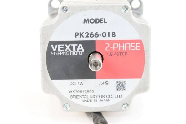 PK266-01B, VEXTA, 2-Phasen-Schrittmotor Doppelwelle, Oriental Motor-1