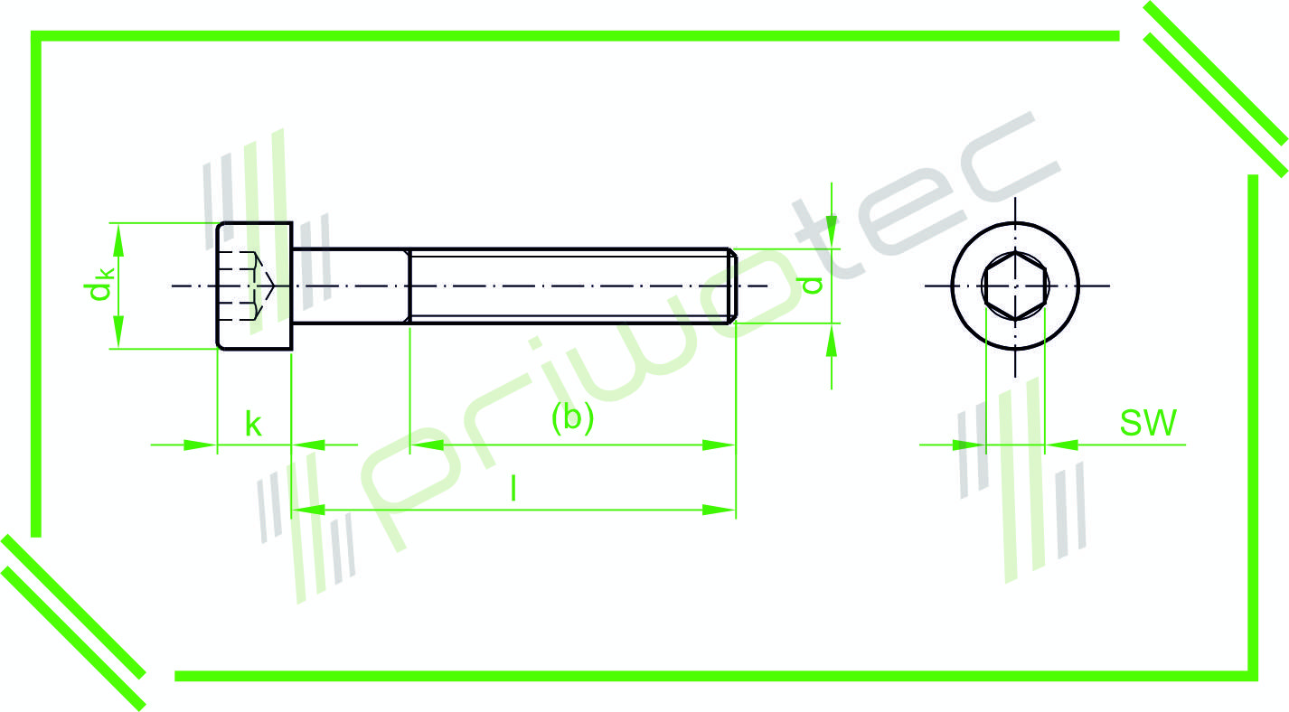ISO4762 | DIN912 M2,5x16 Zylinderkopfschrauben, mit Innensechskant Vollgewinde Material: A2 - blank (100 Stk.)-0