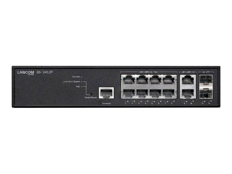 Lancom GS-2412P - Switch - managed - 8 x 10/100/1000 (PoE+)-1