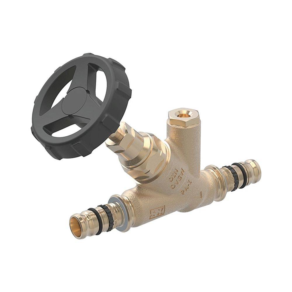 Geberit GE Mepla, Schrägsitz-Absperrventil, RG, d50mm, 1 Stk.-0
