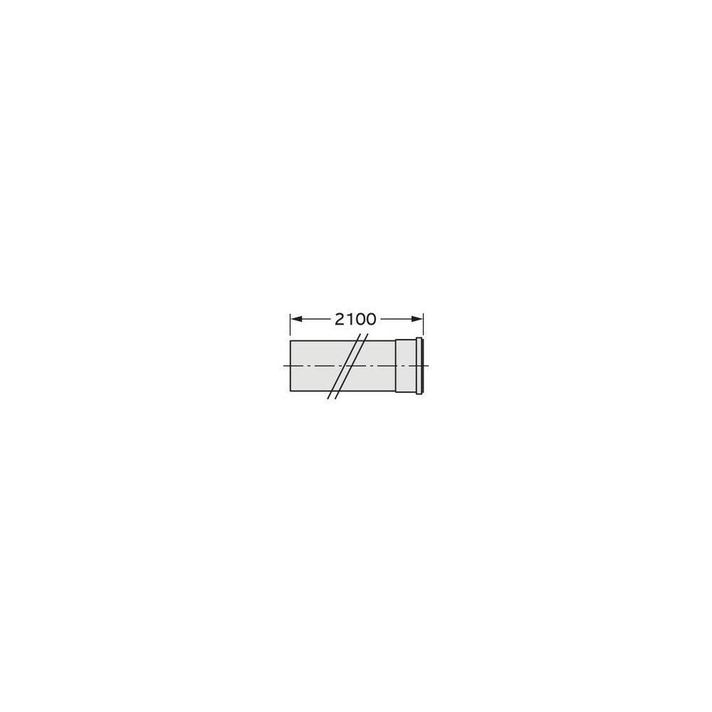 Vaillant Verlängerung DN 200, 2,0m, PP, 0020095551-1