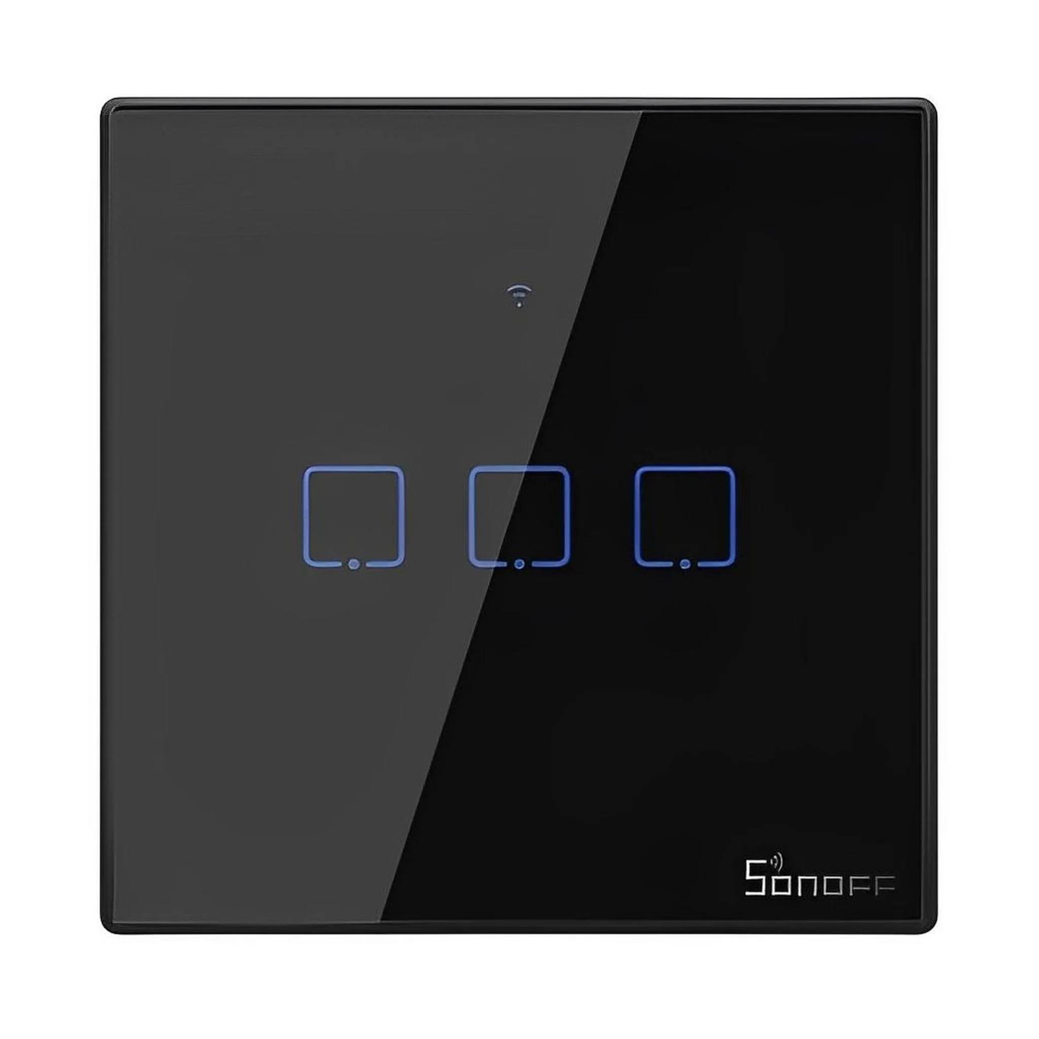Sonoff Touch-Lichtschalter 3-fach, WLAN, EU, T3EU3C-TX, 1 Stk.-0