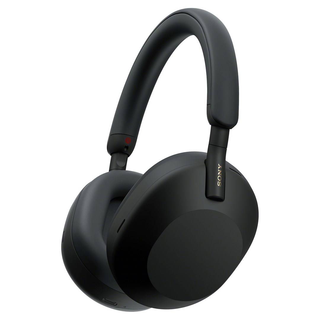 Sony WH-1000XM5 Kopfhörer, schwarz + Softtasche WH1000-XM5SAB.CE7-5