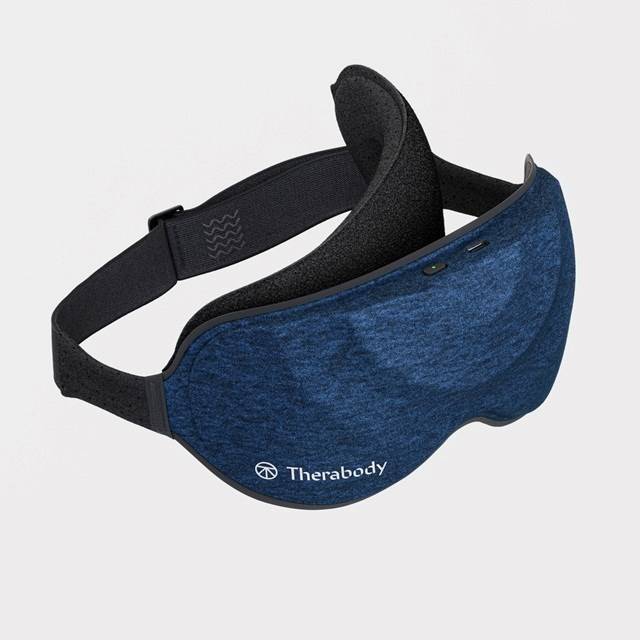 TheraGun Therabody SleepMask, Kombi-Massage, Gesicht, Schwarz, Blau, ABS, Stoff, PVC, Polycarbonat (PC), Akku, 240 min-1