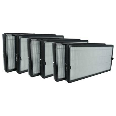 vhbw 6x Aktivkohlefilter kompatibel mit Kärcher AF 50 Luftreiniger | H13 Luftfilter Schwarz-0