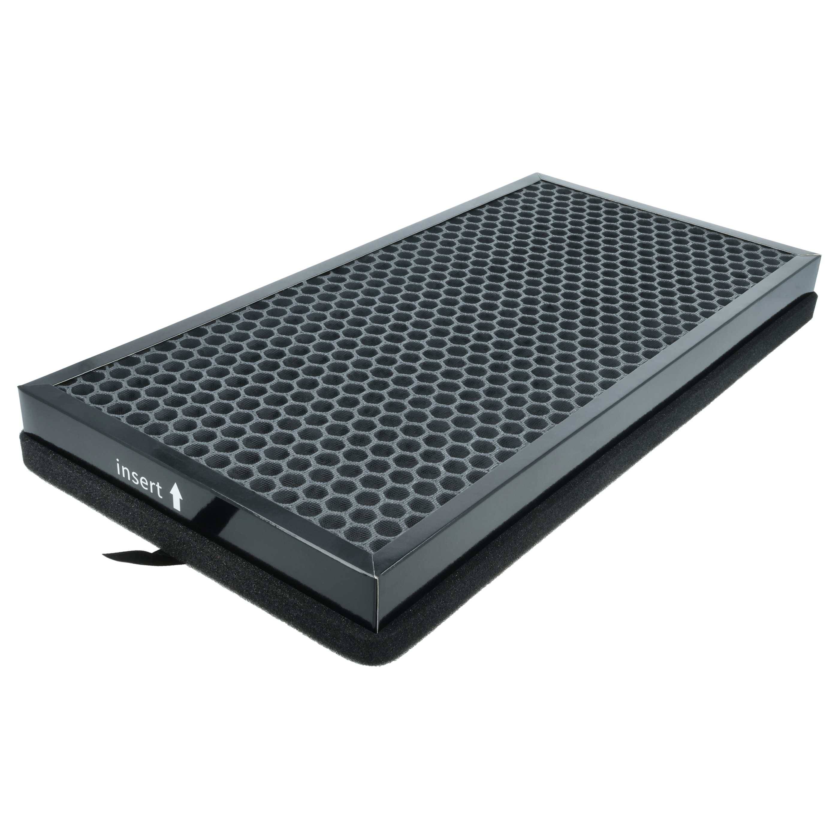 vhbw 6x Aktivkohlefilter kompatibel mit Kärcher AF 50 Luftreiniger | H13 Luftfilter Schwarz-2