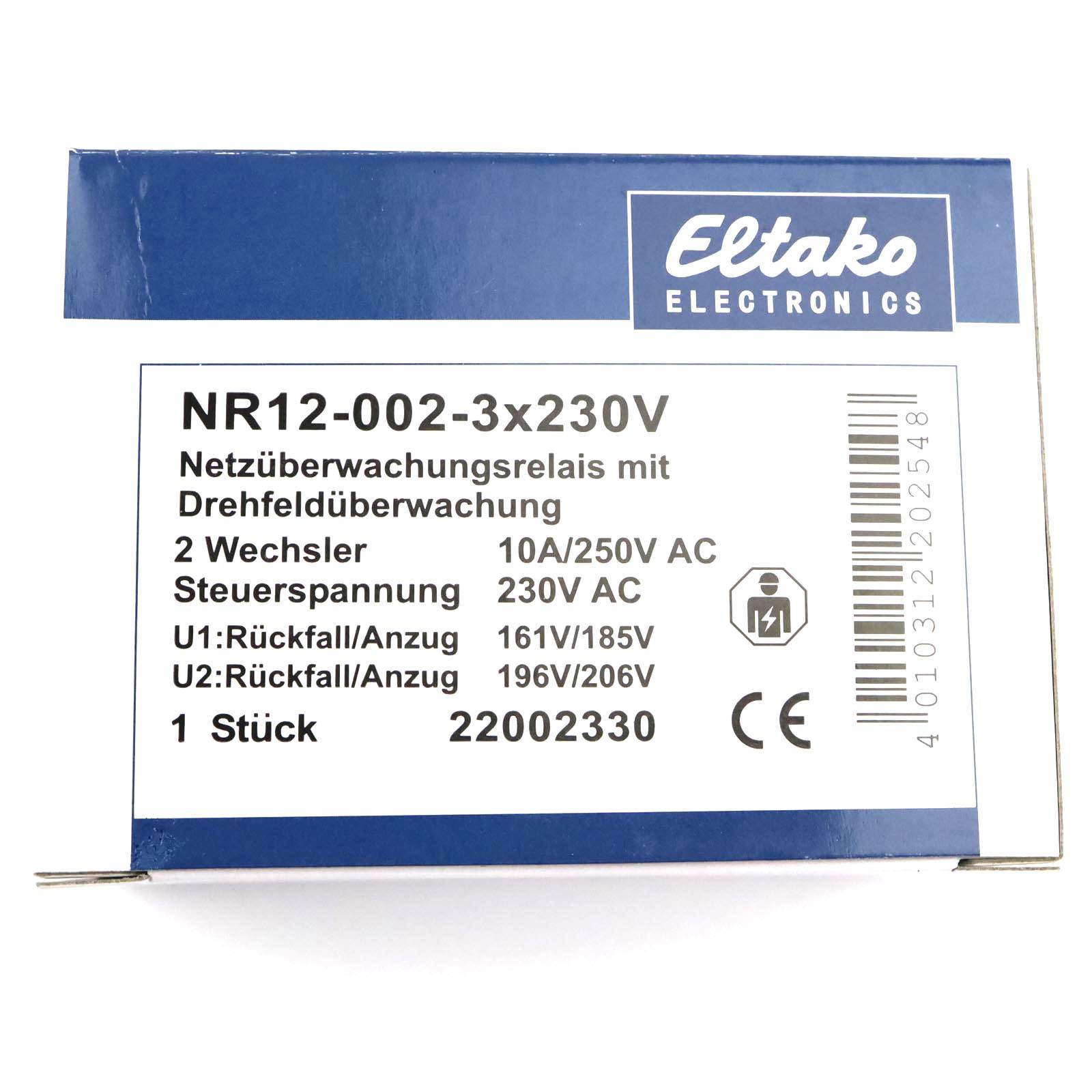Eltako Netzüberwachungsrelais NR12-002-3x230V 22002330 OVP-3