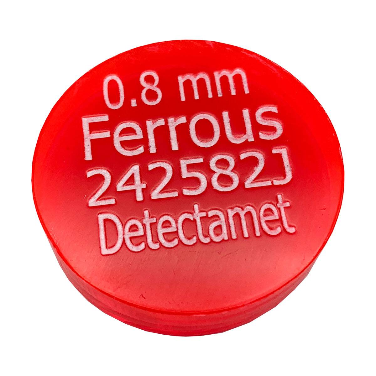 Metalldetektor-Acryl-Testpuck - Hi Vis-Edelstahl 304 (blau)-7,5mm-0
