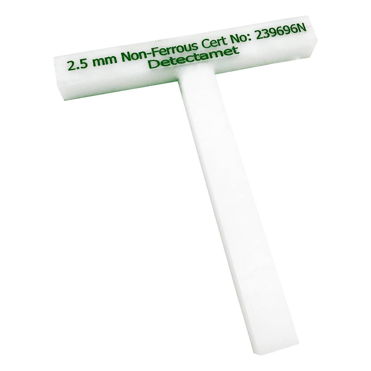 Metalldetektor T-Bar Test Stick - Acetal-Ferrous (Rot)-2.5mm-0