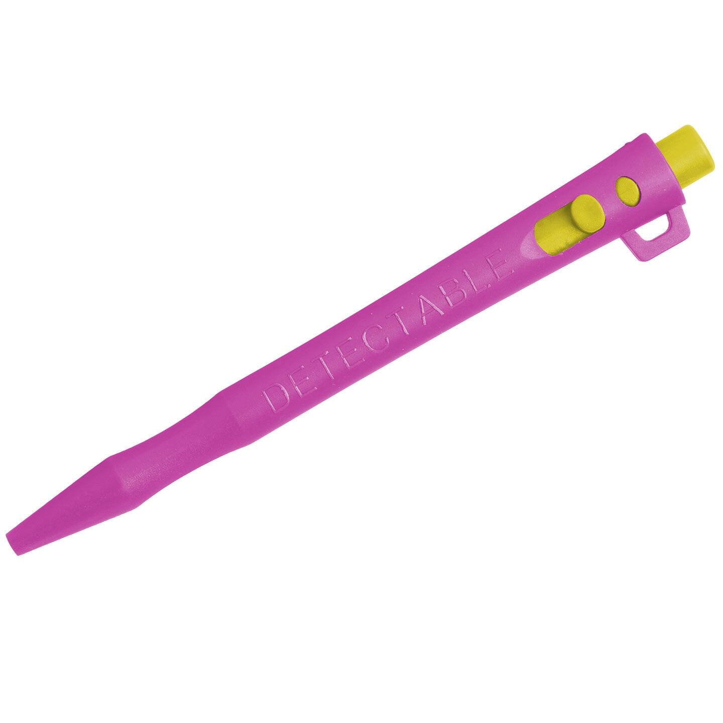 Detectable HD Retractable Pens - Tinte mit feiner Spitze (50er-Pack) - blauer Stift - Schlüsselband-0