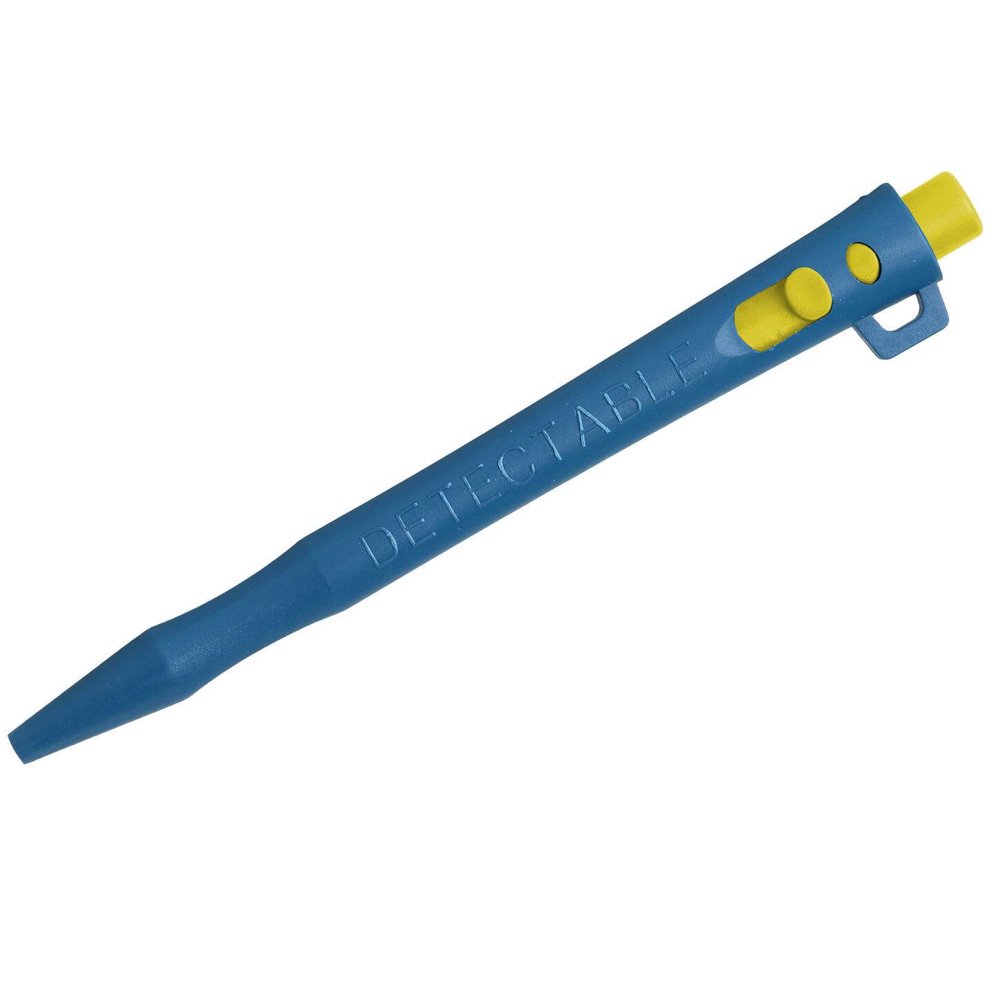 Detectable HD Retractable Pens - Tinte mit feiner Spitze (50er-Pack) - Blau-Blau-Lanyard-0