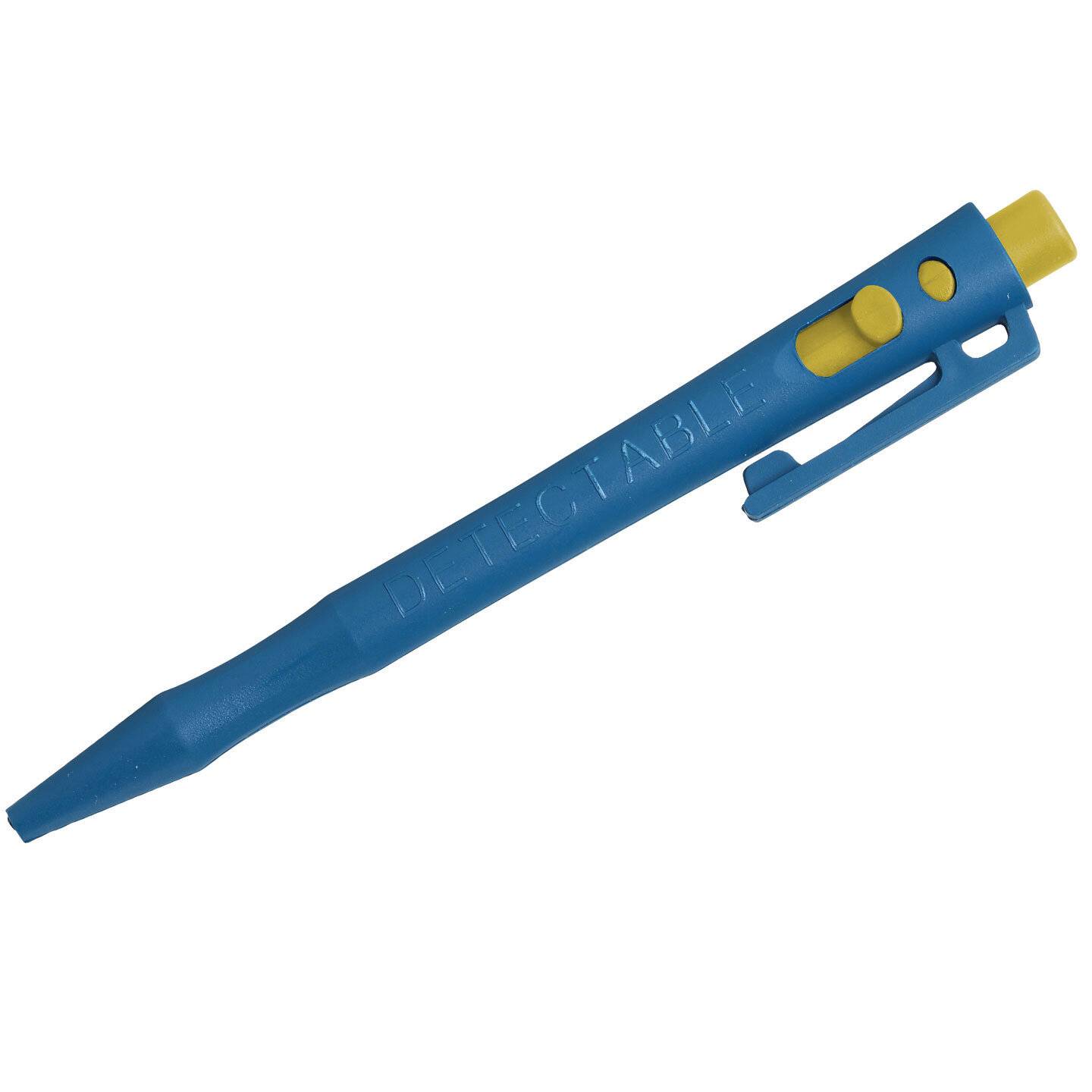 Detectable HD Retractable Pens - Tinte mit feiner Spitze (50er-Pack) - Schwarz-Blau-Clip-0
