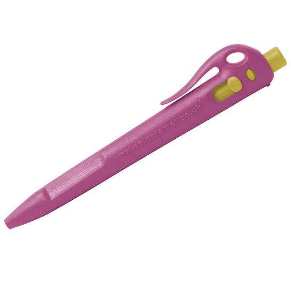 Detektierbare Elefanten-Druckbleistifte - Tinte mit feiner Spitze (50er-Pack) - blau-rosa-Clip