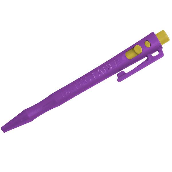 Detectable HD Retractable Pens - Tinte mit feiner Spitze (50er-Pack) - blau-lila-Clip