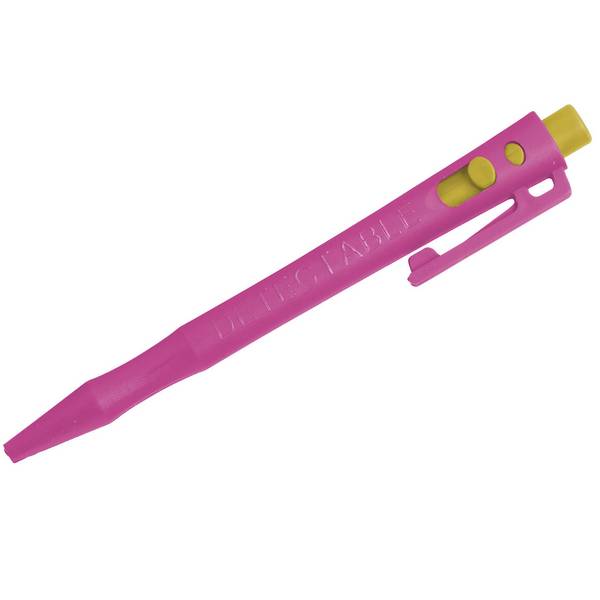 Detectable HD Retractable Pens - Tinte mit feiner Spitze (50er Pack) - Blau-Rosa-Clip