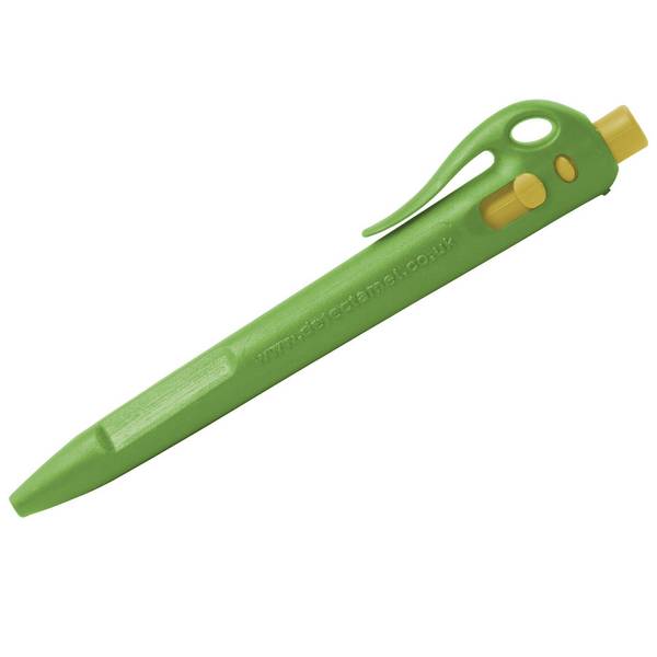 Detektierbare Elefanten-Druckbleistifte - Tinte mit feiner Spitze (50er-Pack) - blau-grüner Clip