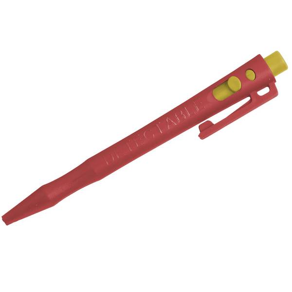 Detectable HD Retractable Pens - Tinte mit feiner Spitze (50er-Pack) - Blau-Rot-Clip