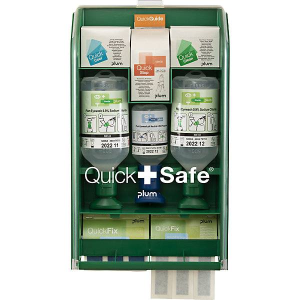 Erste-Hilfe-Station QuickSafe Food Industry HxB 430 x 253 mm grün/transparent. 86025449 860254 49
