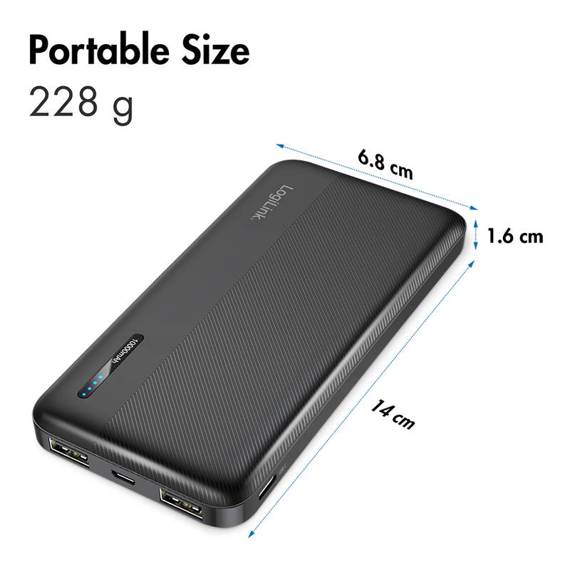 PA0338RF, 10000 mAh, 12 W, Schwarz-3