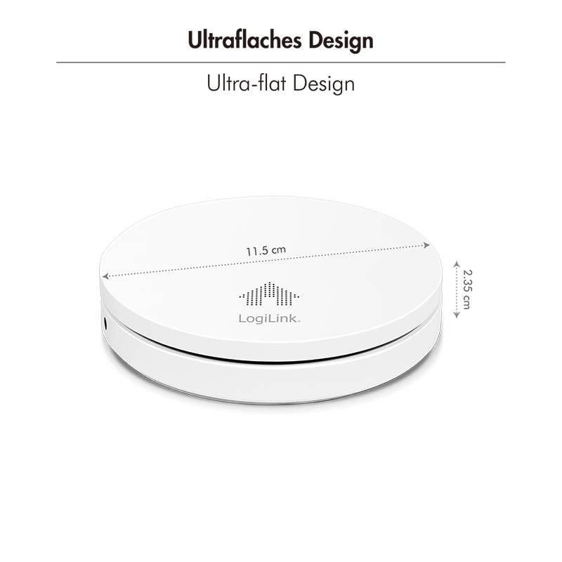 Smoke Detector, 10 years, with VdS aproval, ultraflat design Home & Living Smart Sensoren-2